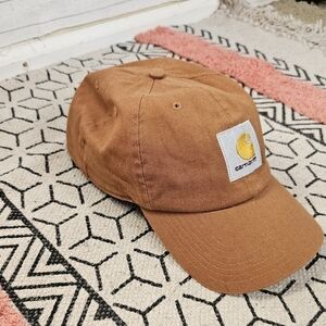 CARHARTT TAN SQUARE LOGO HAT, SZ MEDIUM TODDLER